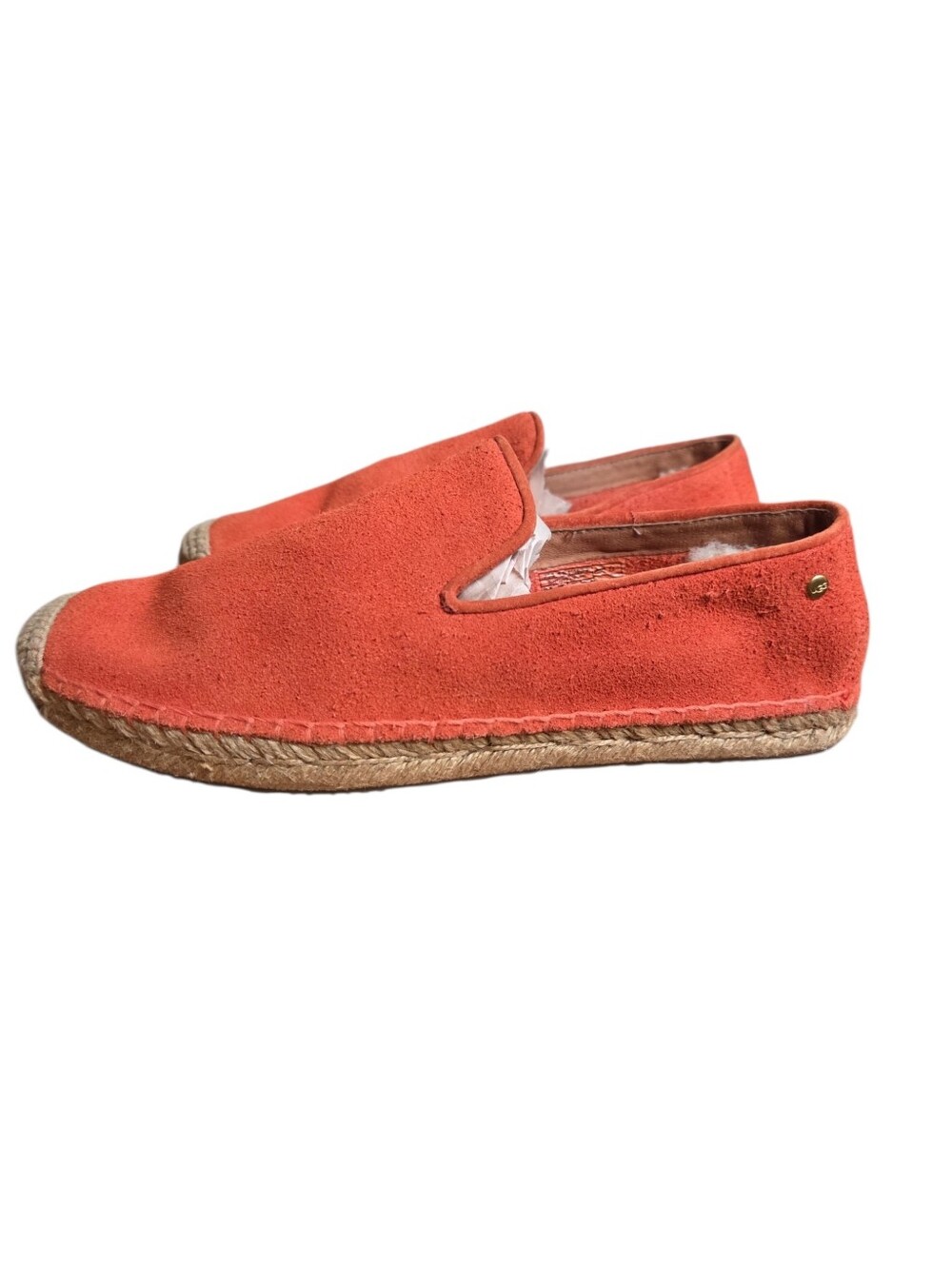 UGG Australia SANDRINNE II orange suede espadrille loafers 1016678 size US 6.5